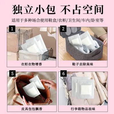 Aromatic Odor Eliminator Tablets for Cars, Shoe Boxes and Garment Bags