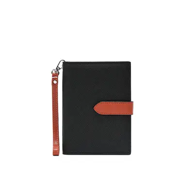Passport holder women's genuine leather multifunctional card wallet portable premium - 6