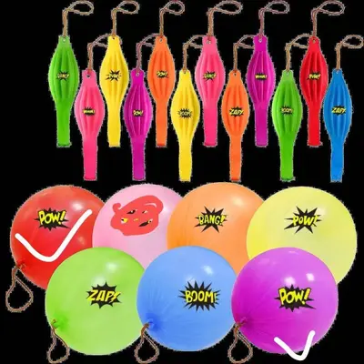 Elastischer Prallball, verdickter Latex, mehrfarbig, Kinder-Handprallball