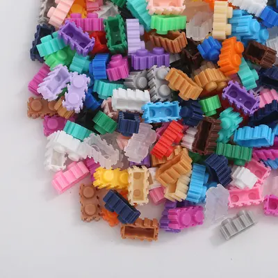 Lego Uyumlu Küçük Parçacık 8mm Çocuk Dökme Bloklar Serbest Montaj Piksel Resim Aksesuarları Toptan - 9