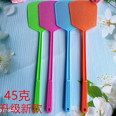 Thick Long-Handle Unbreakable Plastic Fly Swatter Large Size - 7
