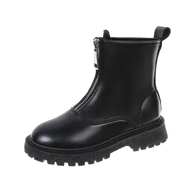 Kinderstiefel aus Leder, weiche rutschfeste Sohle, Frühling und Herbst