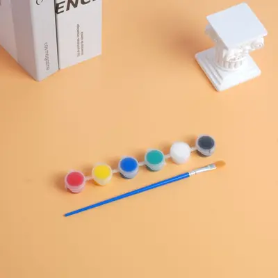Children's Acrylic Paint 12-Color Set Art Student Graffiti Gypsum Doll Painting Eco-Friendly Washable Factory Wholesale - 9