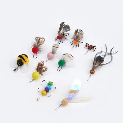 Simulation Insect Cat Teaser Replacement Head, Durable Cat Toy - 6
