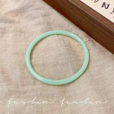 Chinesischer Glaspanzer für Frauen, cool und elegant, luxuriöses Gefühl, Klingel-Armband, feiner runder Stab, verschönert die Haut, Handaccessoire, Qixi-Festivalgeschenk. - 9