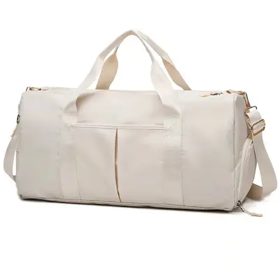 Sport bag with logo, travel bag, large-capacity yoga bag, swimming bag with shoe compartment, wet and dry separation feature, business travel luggage bag - 10