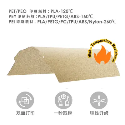 Gold PEI Textured Magnetic Build Plate for A1 Mini 3D Printer