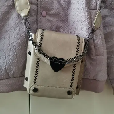 Kleine Vintage-Tasche für fettige Haut, doppelschichtige Großraum-Handytasche, Münzbörse, modische vielseitige Grenzüberschreitungs-kleine Tasche, Umhängetasche. - 12