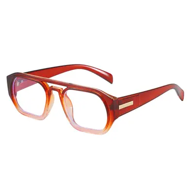 Herren-Pilotensonnenbrille mit Doppelsteg und eckiger Form, europäisch-amerikanischer Stil - 13