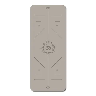 İşlenmiş ve özelleştirilmiş PU kauçuk yoga matı logosu ter emici kaymaz pozisyon çizgili yogamat spor fitness matı - 12