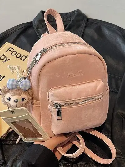 Aimi Tu women's backpack, minimalist design, solid color, stylish