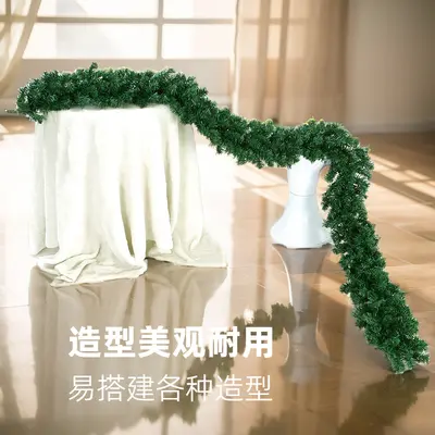 Simulierter Rattan-Weihnachtsbaumschmuck und Rattanringe - 4