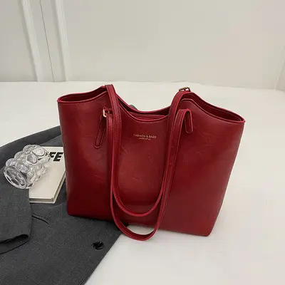 Women's Large Autumn Winter Tote Bag, 2026 Single Shoulder Bag - 9