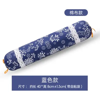 Mugwort cervical pillow cylindrical shape for adult sleep support - 12