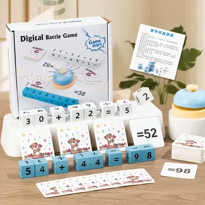 English Phonics Word and Letter Blocks Board Game, Ages 3-6 - 10