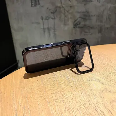 iPhone 18 Pro Max telefon kılıfı, elektrokaplama lensli görünmez braket, Apple 17 şeffaf darbeye dayanıklı 16PC kılıf için uygun. - 5