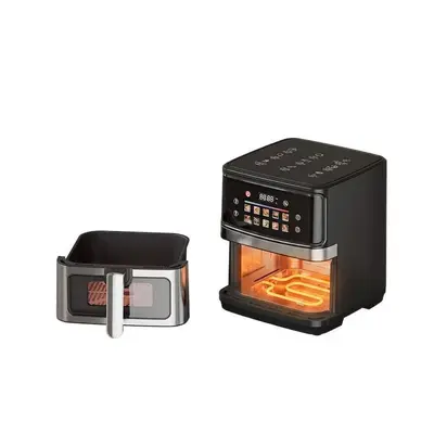 Airfryer 12L Cross-Border Special großer Kapazität sichtbar Edelstahl multifunktional US-Standard 110V - 8