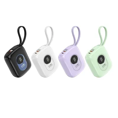 3C-Zertifizierung Schnelllade-Powerbank Powerbank individualisierbar Neumodell mit integriertem Kabel 10000mAh Grenzüberschreitung Mini tragbar