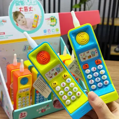 Children's Retro Simulation Mobile Phone Toy with Lights and Sounds, Educational