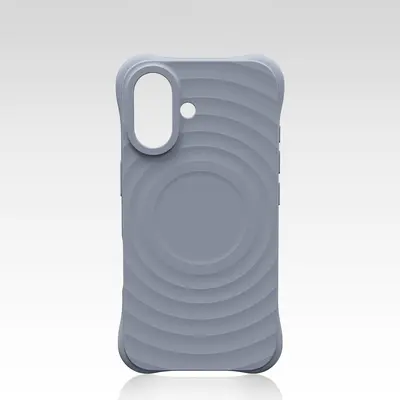 Apple 17 Pro Max kabelloses magnetisches Telefongehäuse iPhone 16 Schutzhülle geeignet beliebter einfarbiger Wellenmuster-Schale - 9