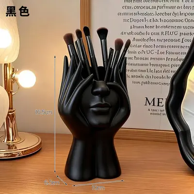 Multifunktionaler Kunstform-Aufbewahrungsbehälter für Körperkunst, Schreibtisch-Makeup-Pinselhalter, Bürotisch-Aufbewahrungseimer, Stifthalter - 8