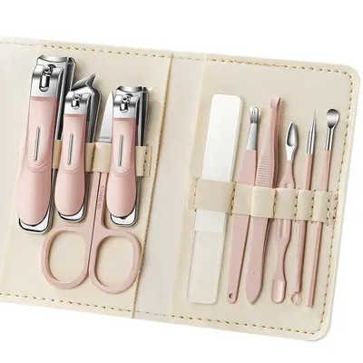Nail care set, 10-piece, manicure and pedicure tools