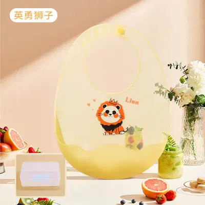 Ultra-Thin Waterproof Silicone Baby Bib, Soft and Lightweight - 11