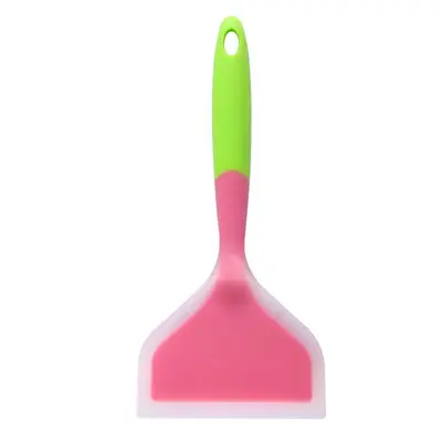 Stokta Tamagoyaki spatula yapışmaz tava özel spatula yarı şeffaf silikon kızartma spatulası geniş spatula kızartma tavası mutfak aracı - 12