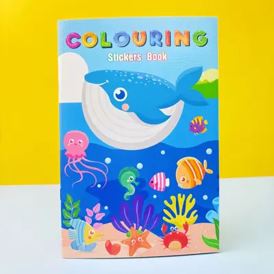 A5 3D-Kinder-Malbuch mit Einhorn-Motiv - 10