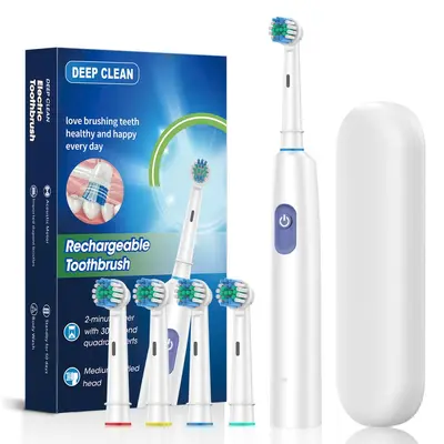 Round Head Electric Toothbrush, Sonic, Waterproof, 5 Speeds - 10