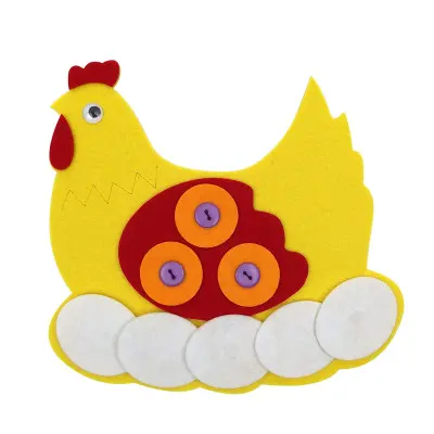 Kindergarten DIY Non-Woven Educational Toy, Zipper and Button Teaching Aids - 12
