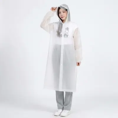 成人非一次性eva雨衣加大帽檐户外旅行加厚连体便捷式雨披防暴雨