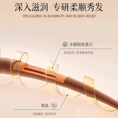 Оригинальный шампунь Xinxiang Lanmeizi с аминокислотами и коллагеновыми пептидами, разглаживающий, восстанавливающая эссенция, маска для волос, уход