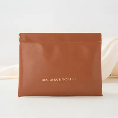Auto-Close Cosmetic Storage Bag Portable Travel Pouch PU Leather Lipstick Organizer Small Bag In Stock