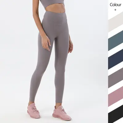 Kadın Elmas Çift Yüzlü Yoga Pantolonu, Çıplak His, Yüksek Bel, Kalça Kaldırıcı - 4