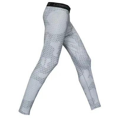 Erkek spor fitness uzun pantolon, hızlı kuruyan dar kesim - 11