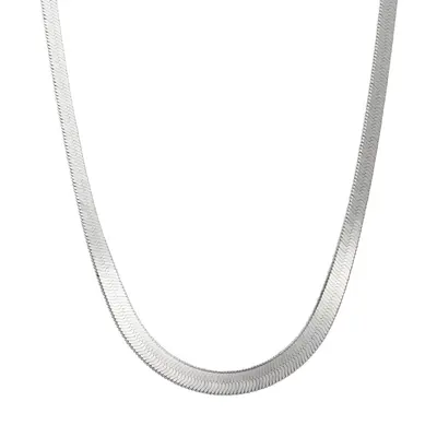 925er Silber Schlangenknochen-Halskette Herren Damen
