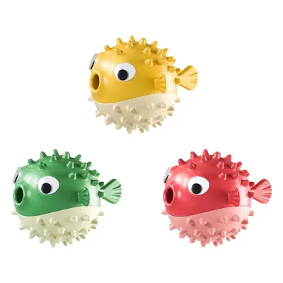 Bouncing Fish Treat-Dispensing Squeaky Dog Ball - 6