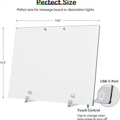 Grenzüberschreitendes LED-Leuchtzeichenbrett für Kinder, fluoreszierende Zeichentafel, Graffiti-Acryl-Leuchtschreibtafel, Maltafel, abwischbar