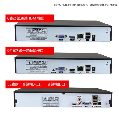 H.265 NVR hard disk recorder 16/32 channel 5MP with audio and remote viewing - 3