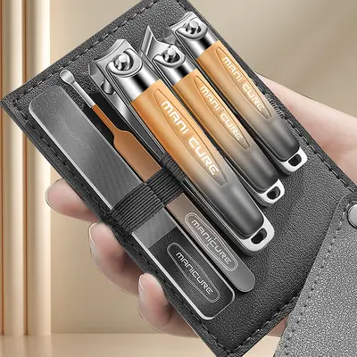 Nagelschere-Set, Nagelschere, Nagelschere, Fußnagelschere, einzelne multifunktionale Pediküre, tragbare Manikürschere für Zuhause - 12
