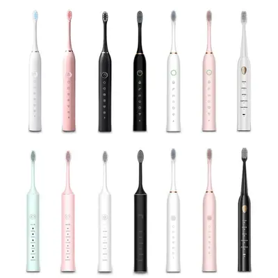 Adult Fully Automatic Sonic Electric Toothbrush, Soft Bristles, Rechargeable, Waterproof