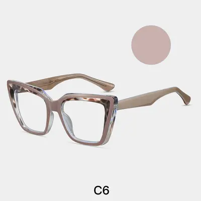 TR90 Square Blue Light Blocking Eyeglass Frame, Fashion Optical Frame - 11