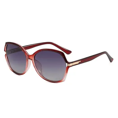 Large Frame Retro Polarized Sunglasses for Women, Driving - 5