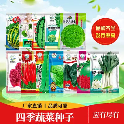 Four-Season Vegetable Seed Collection for Balcony and Garden, Fruit and Vegetable Seeds
