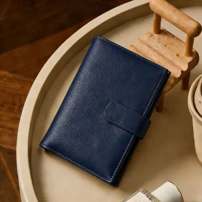 Passport wallet, leather look, RFID blocking, women's - 9
