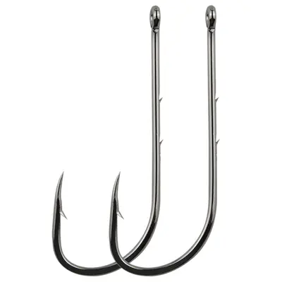Sea Fishing Hook, Double Barbed Long Shank, High Carbon Steel