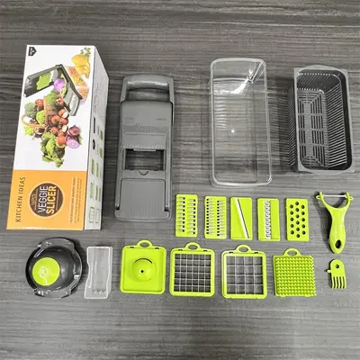 16-in-1 vegetable and fruit cutter, slicer, shredder