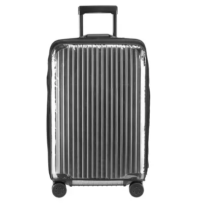 Elastic luggage dust cover PVC transparent travel trolley suitcase protective cover without need to remove suitcase case