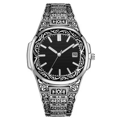 New Foreign Trade Cross-Border Trend Fashion Retro Men's Wristwatch Bronze Colored Wristwatch - 12